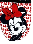 Disney Minnie Mouse Oven Mitts Oversize Mini 2 Pc Red Bows Smiling Face Pose. Fixed Price $14.95.