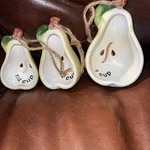 Bella Casa Pear Ceramic Measuring Cups! Set Of 3 Gorgeous! 5 Biggest. Fixed Price $17.48.
