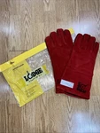 Lodge Cast Iron Heavy Duty Red Brushed Leather Gloves New. Fixed Price $39.99.