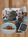 John Derian X Target Thanksgiving Lot Of 5 Platters Table Runner Oven Mitt + Pot. Fixed Price $69.99.