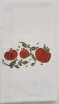 New Sur La Table - Embroidered Pumpkin Trio Waffle Kitchen Dish Towel 28"X20". Fixed Price $11.00.