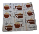 Essential Home Fresh Coffee Sweet Creamy Mocha Latte Placemat Set 2. Fixed Price $11.23.