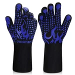 Comsmart Bbq Gloves, 1472F Heat Resistant Silicone Nonslip Oven Mitts, Long K.... Fixed Price $27.35.