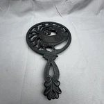 Cast Iron Rooster Wall Hanging Trivet Kitchen Decor Farmhouse Rustic Black Home. Fixed Price $21.84.