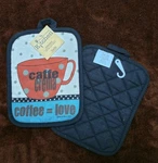 Coffee Mug Cup Pot Holder Set Kay Dee Good Pattern Nwt. Fixed Price $12.98.