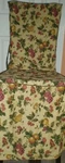 Waverly Garden Room Floral Manor Fruit Dining Chair Cover Cotton Duck 42"TALL. Fixed Price $34.22.