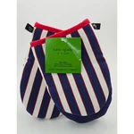 Kate Spade New York Mini Oven Mitts Set Of 2 Navy Blue White Red Striped. Fixed Price $16.99.
