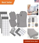 Oven Mitts Kitchen Towels And Dishcloths Pot Holders Sets, Gloves Kitche.... Fixed Price $62.23.