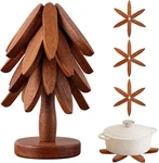 Wooden Trivets For Hot Dishes Coaster With Tree-shaped Walnut. Fixed Price $37.35.
