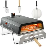 Safbbcue Outdoor Pizza Oven Stove Portable Propane Gas Maker Grey. Fixed Price $69.95.