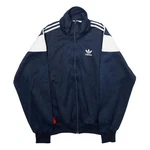 Adidas Mens Navy Blue White Track Jacket Polyester Zip Sportswear Retro Style. Fixed Price $41.68.