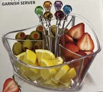 Prodyne GS-7-C Happy Hour Garnish Server +6 Diamond Head Picks New-bpa Free. Fixed Price $29.90.
