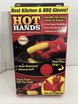 Hot Hands Heat Resistant Red Silicone Kitchen Bbq Gloves Mitts Tv Up To 425*F. Fixed Price $9.00.