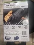 Cuisinart CGM520 Heat Resistant Silicone Gloves Black (2PACK) Cooking/grilling. Fixed Price $23.49.