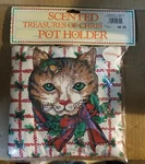 Scented Treasures Of Christmas Pot Holder Cat Cinnamon. Fixed Price $9.99.