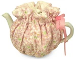 Nwt Thistledown Handcrafted Wrap Around Tea Cozy M Size 4 Cups Pink Floral. Fixed Price $24.50.