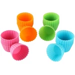 Bakerpan Silicone Mini Cupcake Holders, Small, Orange,blue,green,pink. Fixed Price $21.82.