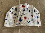 Vtg Quilted Toaster Cover Plastic Kitchen Implements Tea Coffee Pot Design. Fixed Price $27.99.