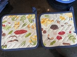 2 Mushroom Now Designs Danica Pot Holders 8 X New Set Of. Fixed Price $24.99.