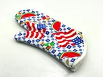 Vintage Kay Dee Patriotic 4TH Of July Decoration Oven Mitt Watermelon Flag. Fixed Price $9.99.