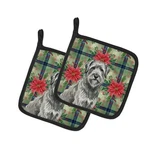 Carolines Treasures WDK8541PTHD Unisex Adult Gray Briard Christmas Poinsettia.... Fixed Price $28.06.