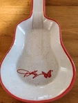 Dolly Parton Guitar Spoon Rest Butterfly Kitchen Trinket Dish. Fixed Price $12.99.