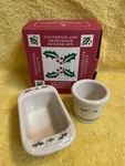 Longaberger Traditional Holly Toothpick & Sweetener Holder Set - New. Fixed Price $26.99.