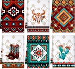 Set Of 6 Southwestern Kitchen Towels Boho Aztec Theme Dishtowel Native American. Fixed Price $20.86.