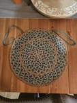 Primitive Braided Round Chair Pad 16 Tie Country Farmhouse Colonial Colors. Fixed Price $23.00.