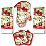 American Mills Juicy Apple Decor 5 Piece Printed Kitchen Linen Set Includes. Fixed Price $22.49.