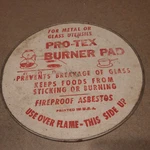 Vintage Pro-tex Metal Kitchen Hot Pad Trivet Diner Antique Stove Top Burner. Fixed Price $12.00.