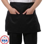 Waitress Waiter Waist Apron 3 Pockets Home Cooking Kitchen Chef Working Uniform. Fixed Price $9.99.