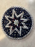 Americana Hand Stitched Hot Pad Trivet Stars Stripes Patriotic 4TH July Usa. Fixed Price $11.50.