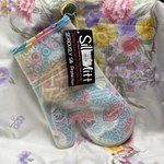 Mitt Silicone Oven 12" Heat Resistant Food Print Kitchen New. Fixed Price $12.00.