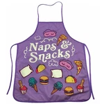 Naps And Snacks Apron Funny Comfort Food Sleeping Graphic Novelty Kitchen Smock. Fixed Price $11.30.