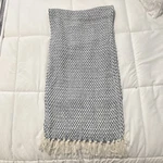 Dii Stonewash Blue Woven Table Runner 100% Cotton 15X108 CAMZ14766. Fixed Price $5.00.