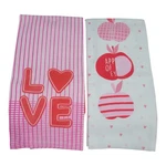 Kay Dee Kitchen Towels (4) Love And Apple Of My Eye Terry Lined 18 X 28 Nwt. Fixed Price $15.16.