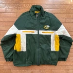 1990S Green Bay Packers Pro Player Jacket Vintage Nfl Sideline Coat. Fixed Price $45.00.