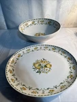 Vintage 1 Platter Bowl Carefree True China Syracuseharvest Gold Yellow Lemons. Fixed Price $17.21.