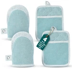 Casa Platino Silicone Oven Mitts & Pot Holders, 4-PIECE For Ba. Fixed Price $16.97.