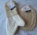 Kitchenaid Oven Mitt And Pot Holder Cream & Beige New. Fixed Price $17.00.
