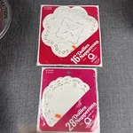 Amscan - Lot Of 16 10" & 28 8" White Round Paper Doilies, 44 Total. Fixed Price $14.16.