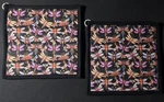Dragonflies Pattern POTHOLDER-9 X 9"-SET Of 2 Handmade-pizazz Creations. Fixed Price $14.00.