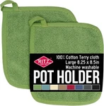 Ritz Terry Potholder & Hot Pad: Heat Resistant, Durable 2-PACK, Cactus Green. Fixed Price $16.29.