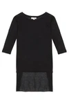 Lna Beaumont Cape Black High Low Hem Knitted Top Blouse Shirt New. Fixed Price $109.65.