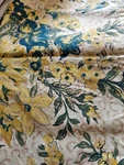 Set Of 5 April Cornell Fabric Napkins Flower Bird 16X16 Hemmed. Fixed Price $26.00.