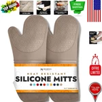 Ultra Heat-resistant Slip-resistant Silicone Oven Gloves 500 Safety Beige. Fixed Price $50.99.