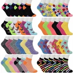 Women Soft Cotton Ankle Socks Colorful Multi-pattern Athletic & Casual Sports. Fixed Price $9.99.