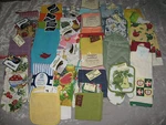 Colorful Kitchen Towels Dishcloths Oven Mitts Pot Holders Cook Clean New!. Fixed Price $13.96.