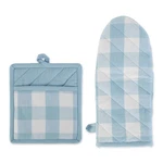 Dii Buffalo Check Kitchen Potholder & Oven Mitt 2-PIECE White Light Blue. Fixed Price $20.43.